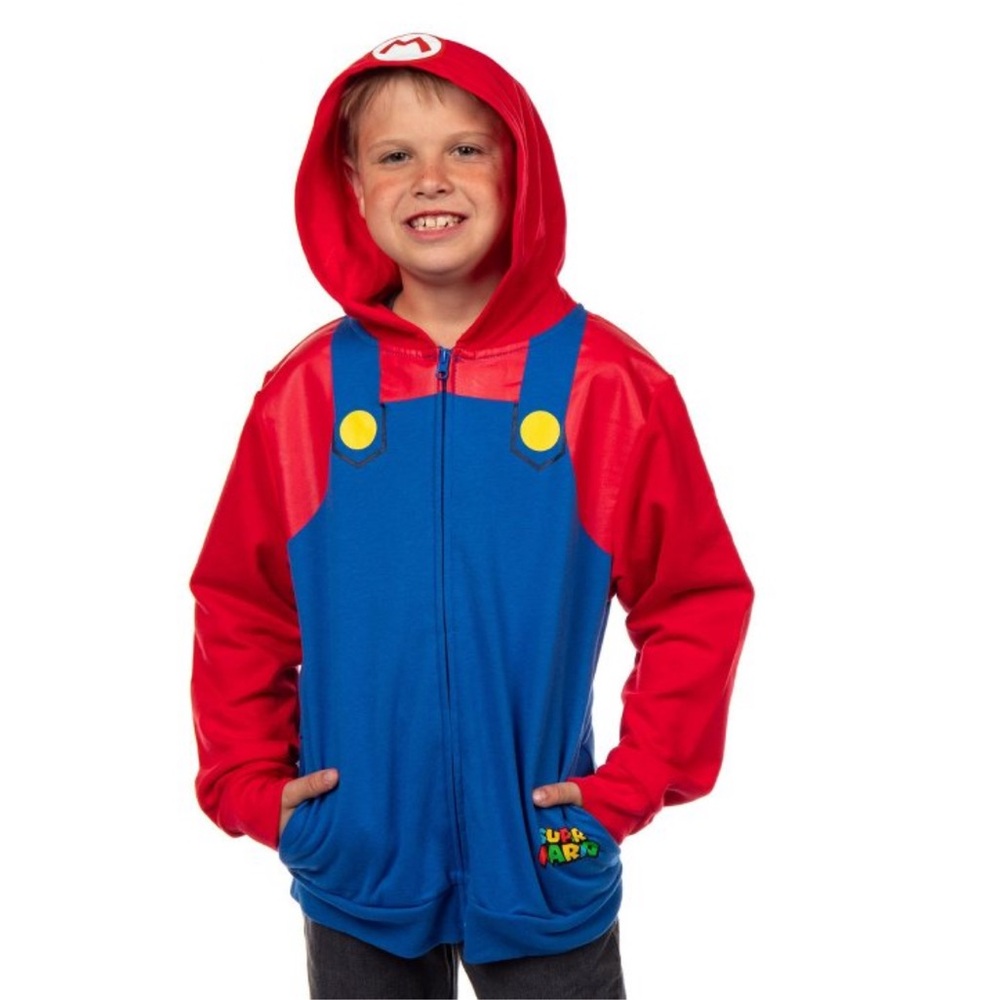 Nintendo Superhero Costume Red and Blue Plush Design